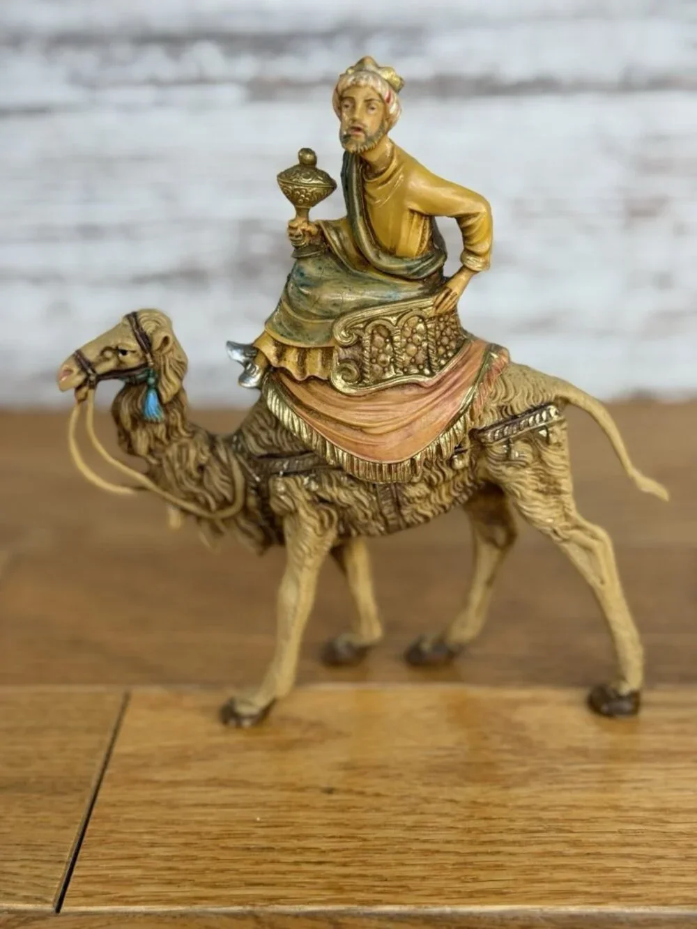 Vintage 1983 Fontanini Three Wisemen Riding Camels 6.5